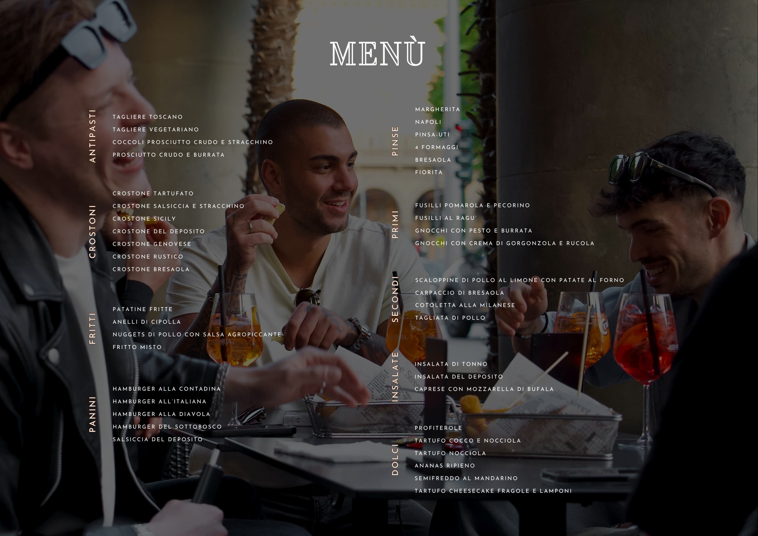 Menù completo 1 (desktop)